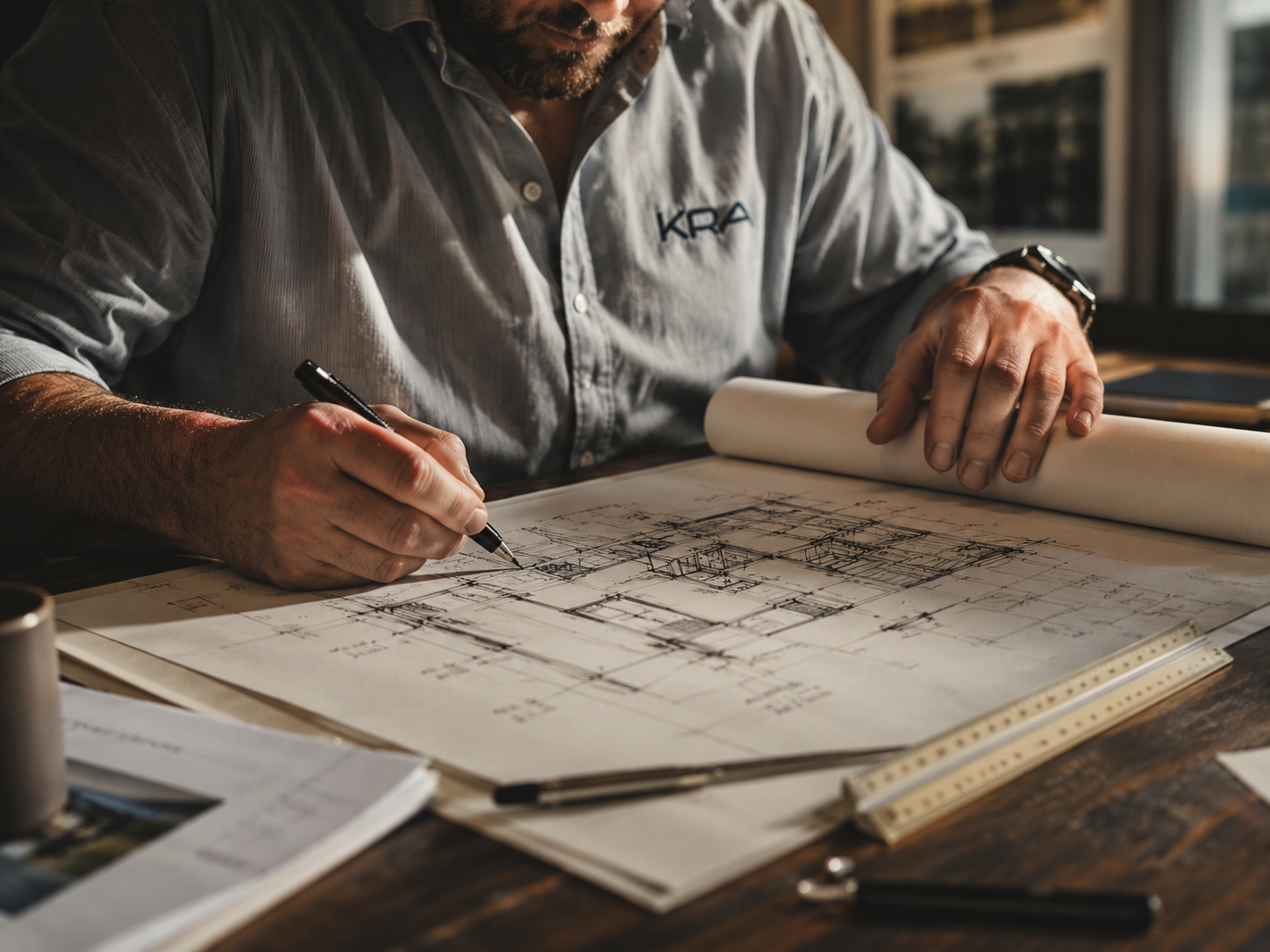 Residential and commercial building construction project