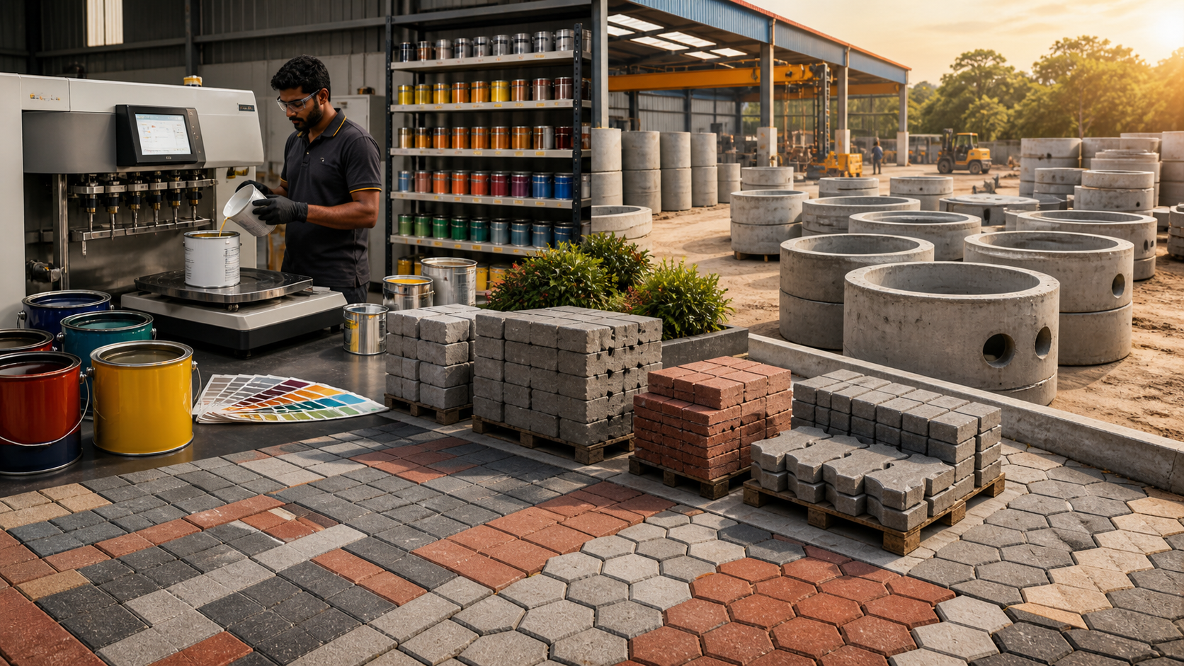 Construction material production category preview